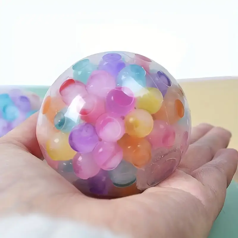 Balle anti-stress, balle à presser pour soulager le stress, perles sensorielles bruyantes pour Balle anti-stress, balle à presser pour soulager le stress, perles sensorielles bruyantes pour