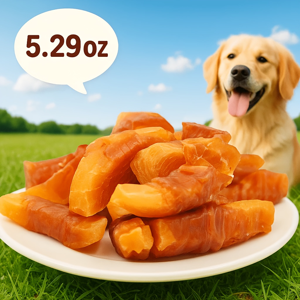 TEMU /5.29oz Chicken Dog Snacks, Suitable For Small Dogs, Medium Pets, And Large Dogs, Natural Dog Snacks, Dry Chicken Dog Snacks, Healthy, High