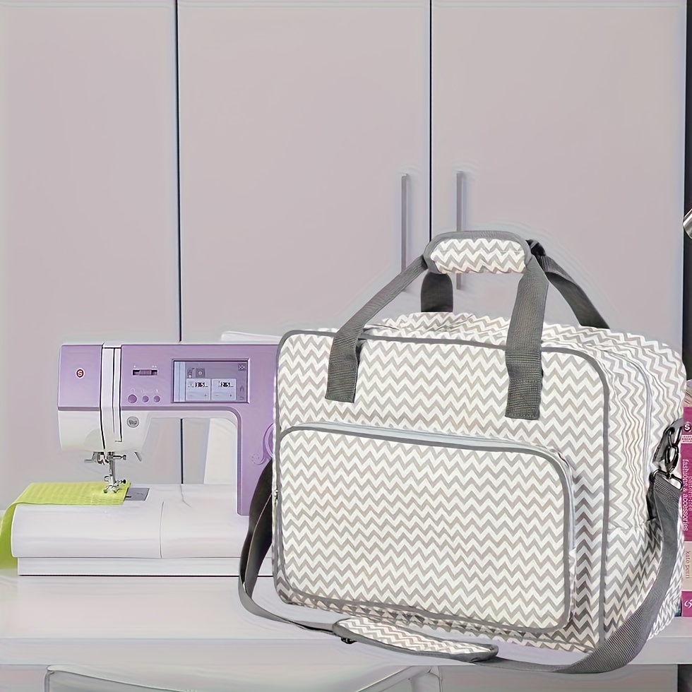 Bernina Machine à Coudre Étui De Transport Pour Machine à Coudre Anitor - Rembourré, Pochettes, Compatible Singer, Brother, Janome - Gris Sac De Couture