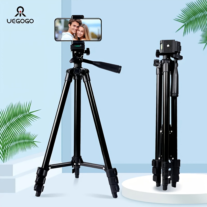 TEMU Tripod Selfie Stick, Extendable, 360 ° Rotatable Phone Stand, Compatible With Smartphones, Cameras, Projectors, And Sports Cameras, Used For