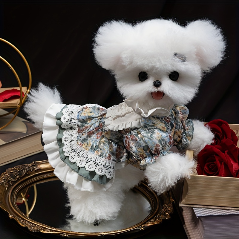 chinese dress ladies Handmade Luxury Dog Dress Royal Style Lace Tutu main image 1