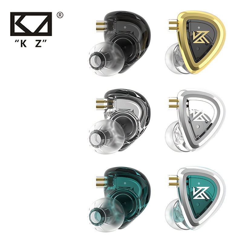 

Kz Eda 3pairs In Ear Earphones Bass Earbuds Sport Noise Cancelling Hifi Headset Monitor Headphones