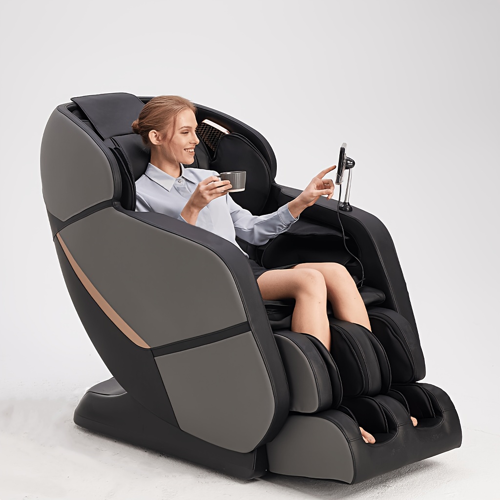 massage chair full body massage chair zero gravity chair portable direct rail kneading massage chair safety     rollers gray color Product details 2