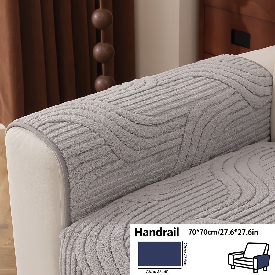 TEMU 1pc Sofa Seat Pad, Armrest Covers & Backrest Mats, Low-cost Sofa Renovation, & Clean, Pet Friendly With Exquisite Patterns, Sofa Protector To