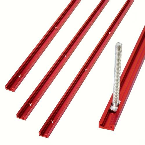 3pcs 600mm woodworking chute rail 19x9 5mm t track t slot miter track jig t screw fixture slot table saw router table diy tools
