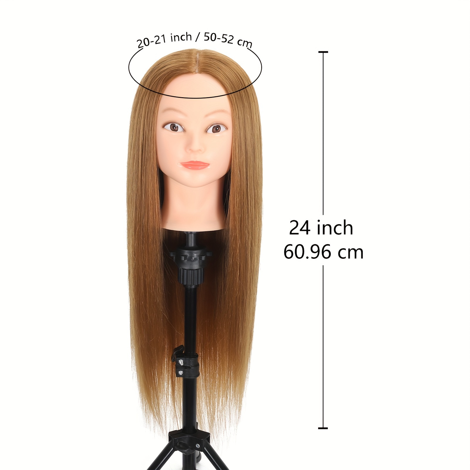 mannequin head 80 real hair hairdresser practical teaching Temu