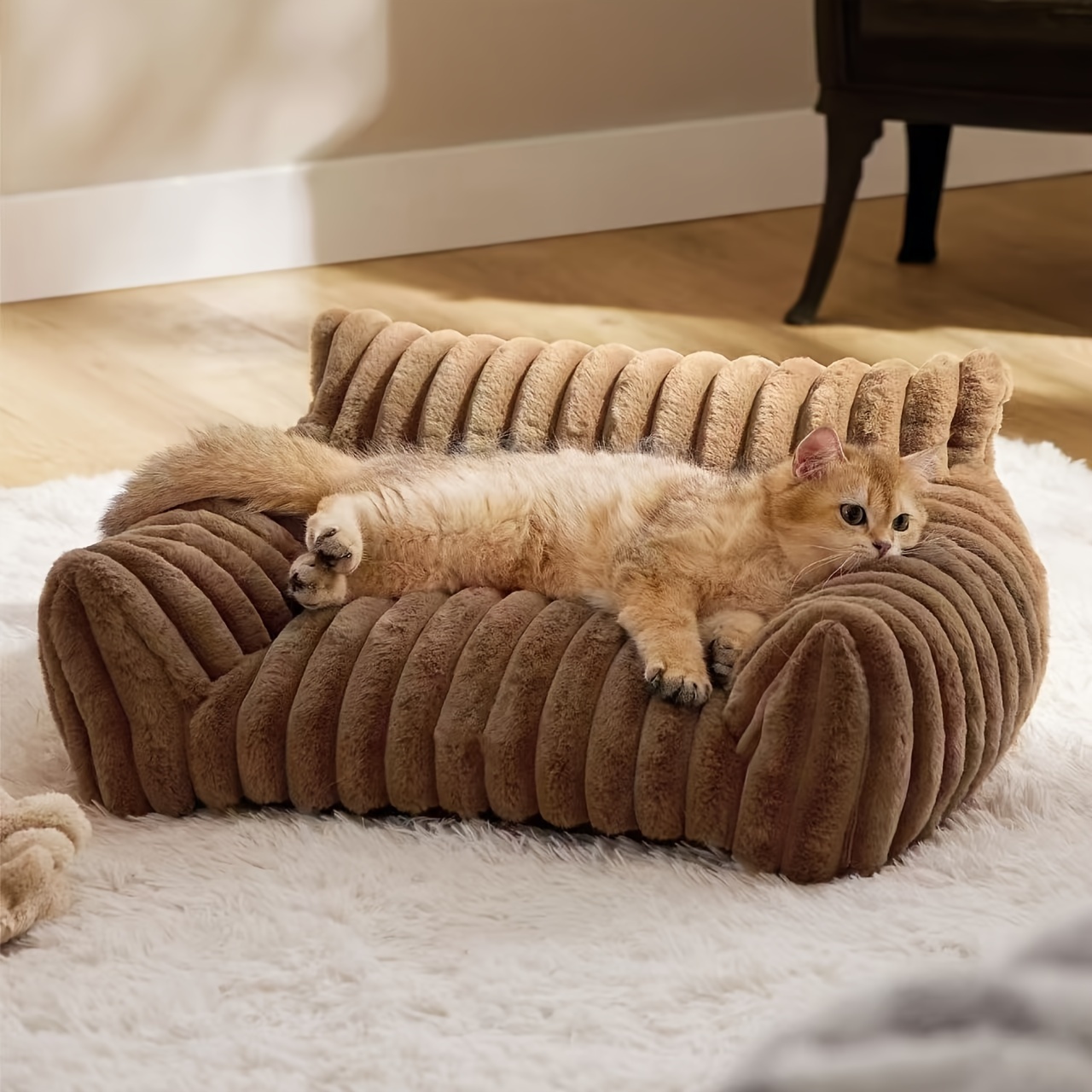 hot selling pet cat small sofa washable and warm for winter Product details 0