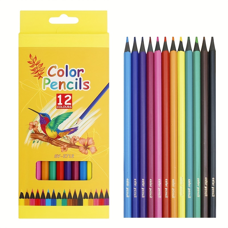 

12 Colors Hexagonal Rod Color Lead Colorful Black Pencil Set For Drawing Painting Design