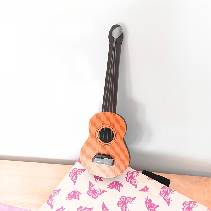 Guitare Miniature Pour Maison De Poupée - Échelle 1/6 Ou 1/12, En Bois, Détail Réaliste, Accessoire Déco - 3