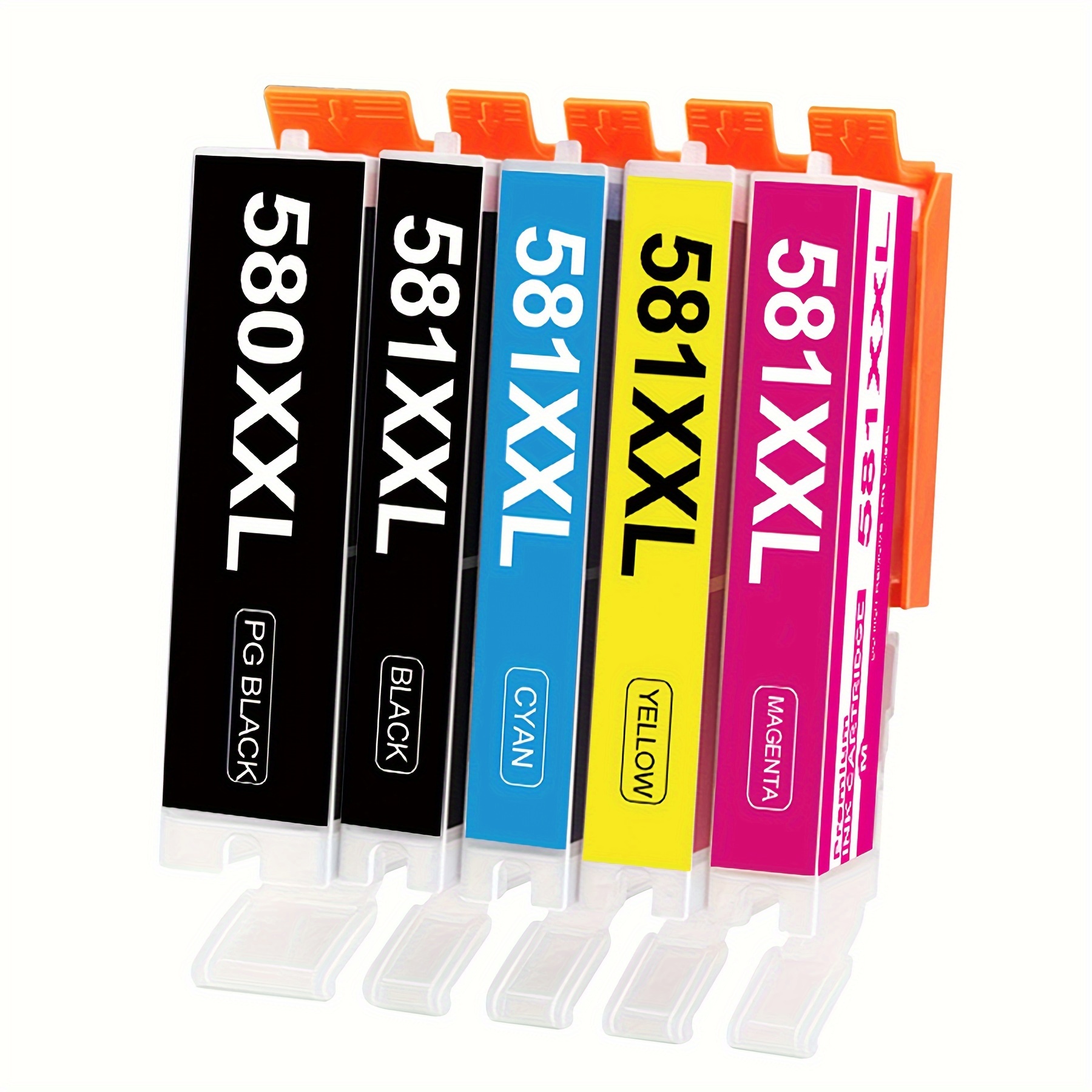 Pgi-580 Cli-581xxl Printer Cartridges Compatible For 580 581 Cartridges Multipack For Ts705 Tr8550 Ts6150 Tr7550 Ts6250 Tr8500 Ts8251 Ts6350 Ts9550 Ts6151 Ts9551( 5pack)