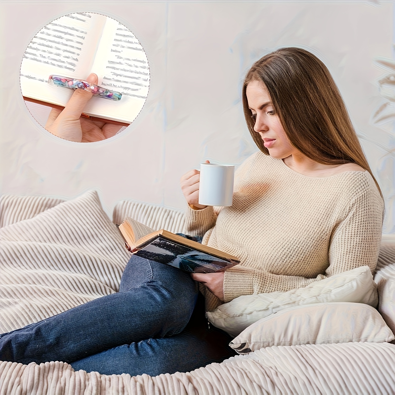 resin thumb book page holder 1 2 3 pcs handmade resin book - Temu