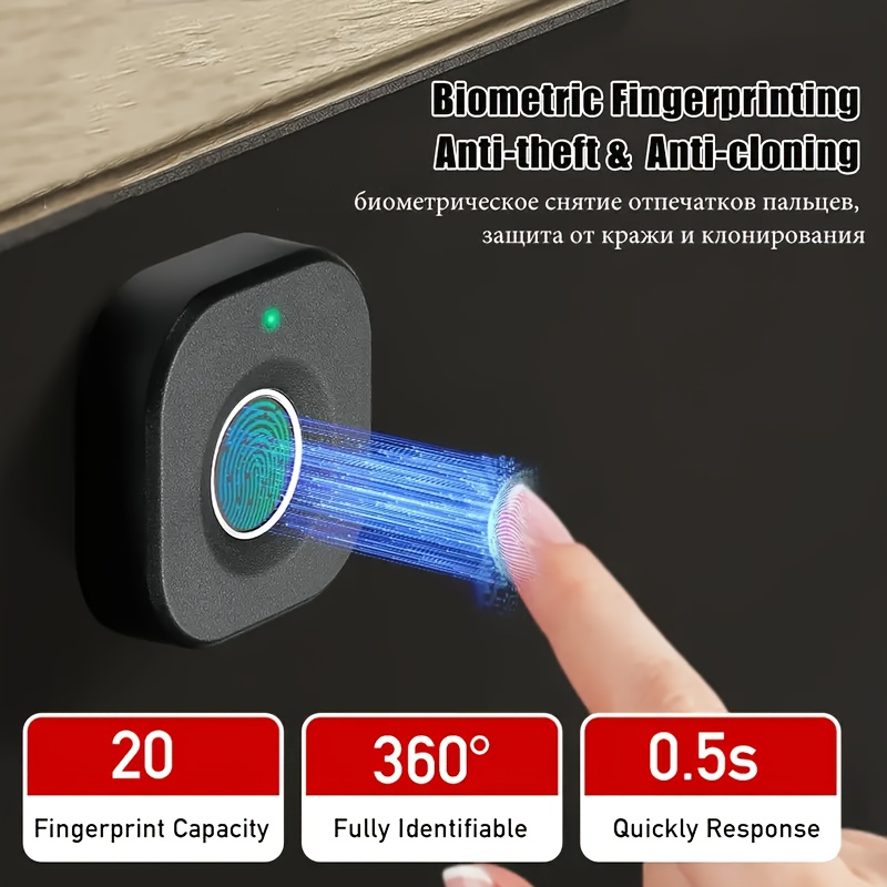 Cabinet Lock Smart Fingerprint Lock Biometric Drawer Lock Fingerprints Rechargeable Keyless Electron I.579502363