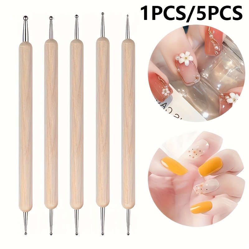 1/5pcs Manicure Dotting Pen Tool Set