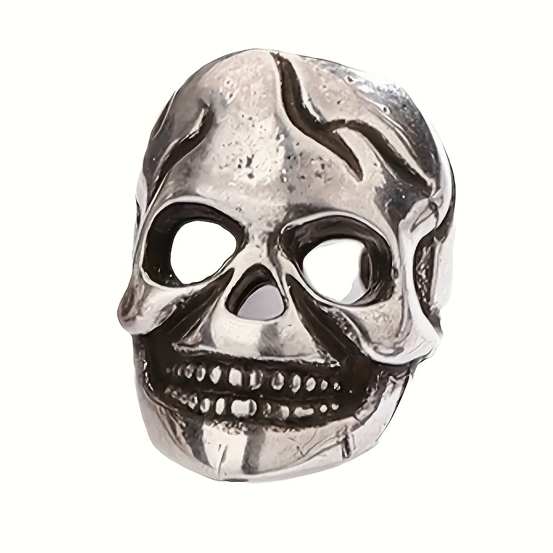 E-shop 1 Stück Herren Trendy Totenkopf Ohrclip, Punk Ohrschmuck ohne Piercing