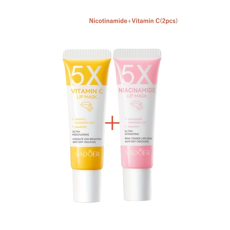 is vitamin c good for your lips a set 2 niacinamide vitamin c lip masks extremely