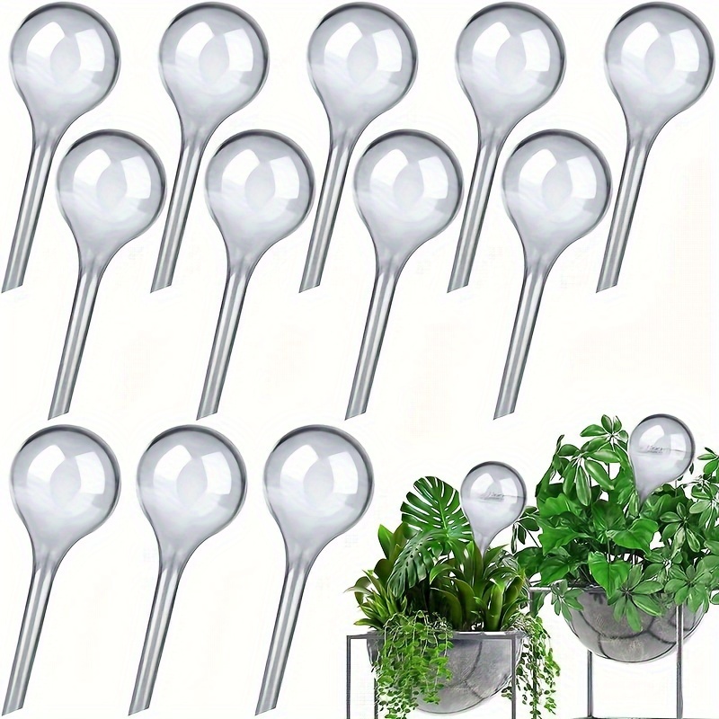 

15pcs Popular Round Automatic Flower Waterer Lazy Person Plant Potted, Garden Light Bulb Watering Ball Pointed Drip Irrigator