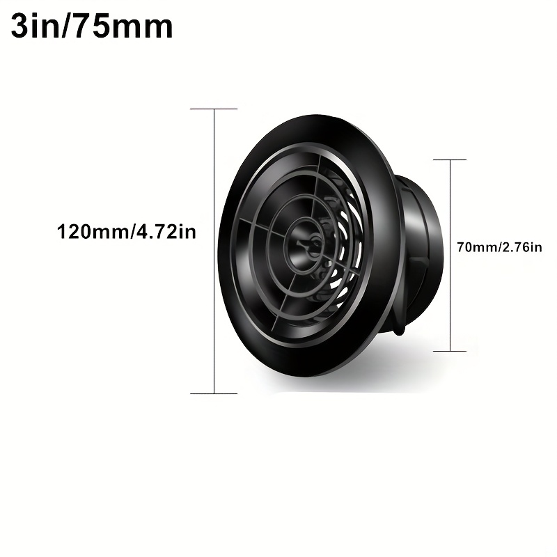 Image of 3 Inch 4 Inch 6 Inch Vents, Round Vent Covers With Built-in Fly Screens For Bathroom Exhaust, Office Home
