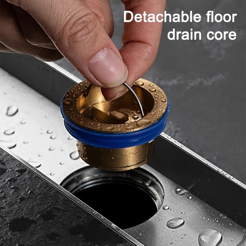 Invisible Floor Drain 304 Stainless Steel Rectangular Odour Proof