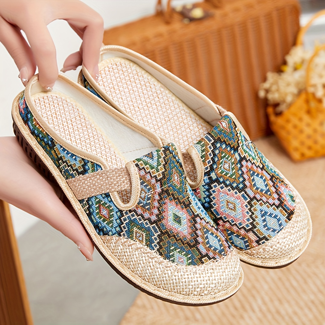 colorful geometric print shoes women s soft sole lightweight details 5