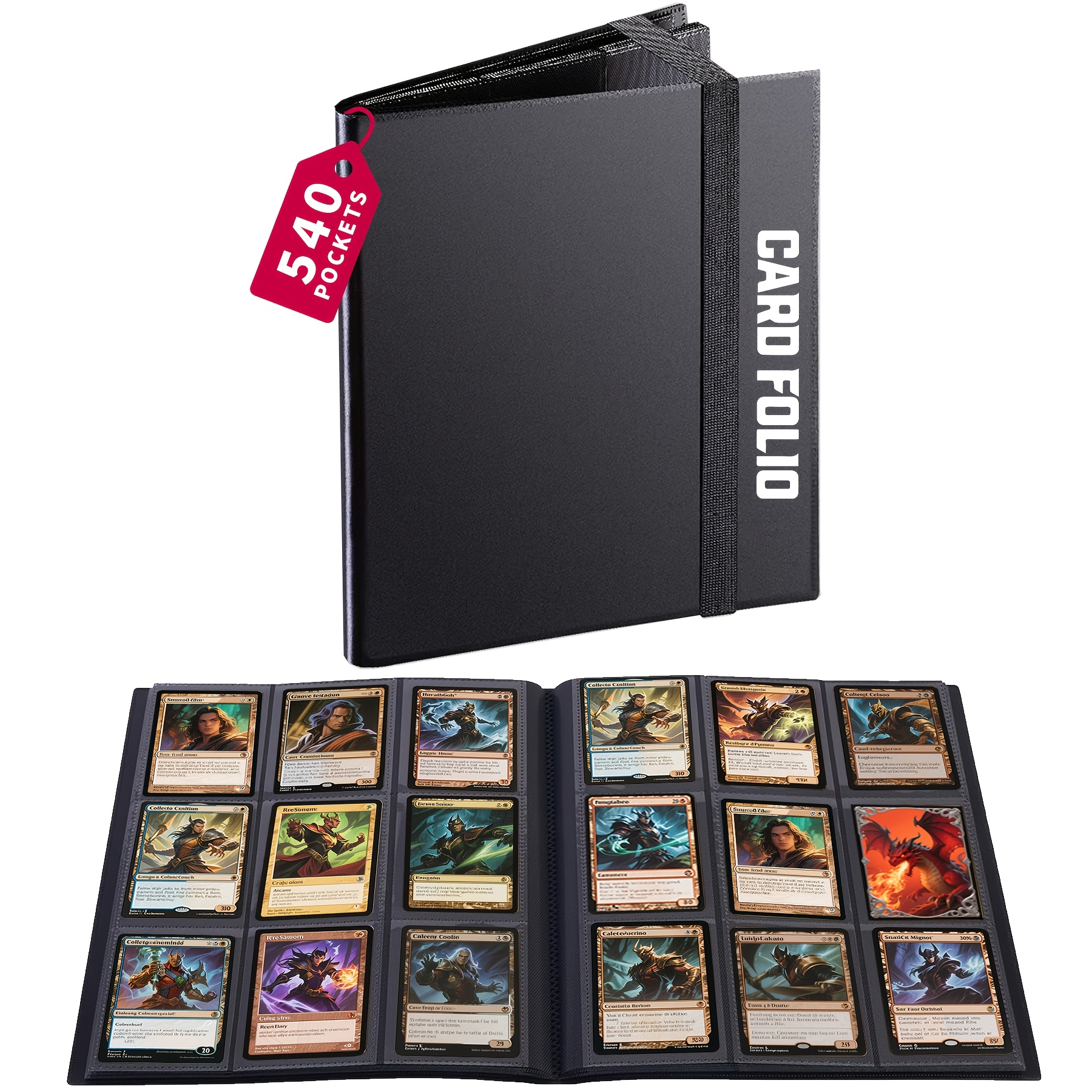 binders for cards sold on Temu United States