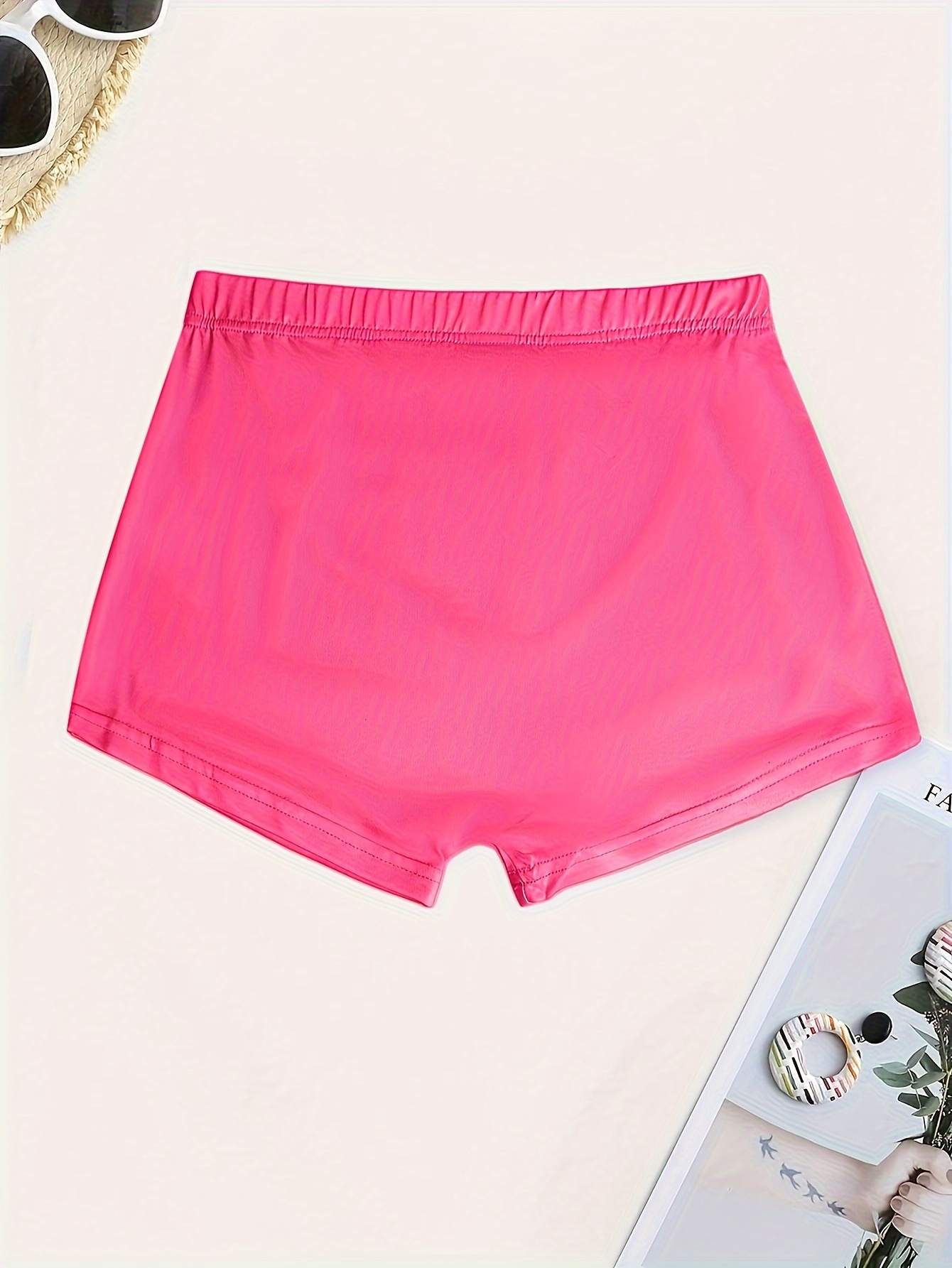 Valentine's Day Letter Print Shorts Women