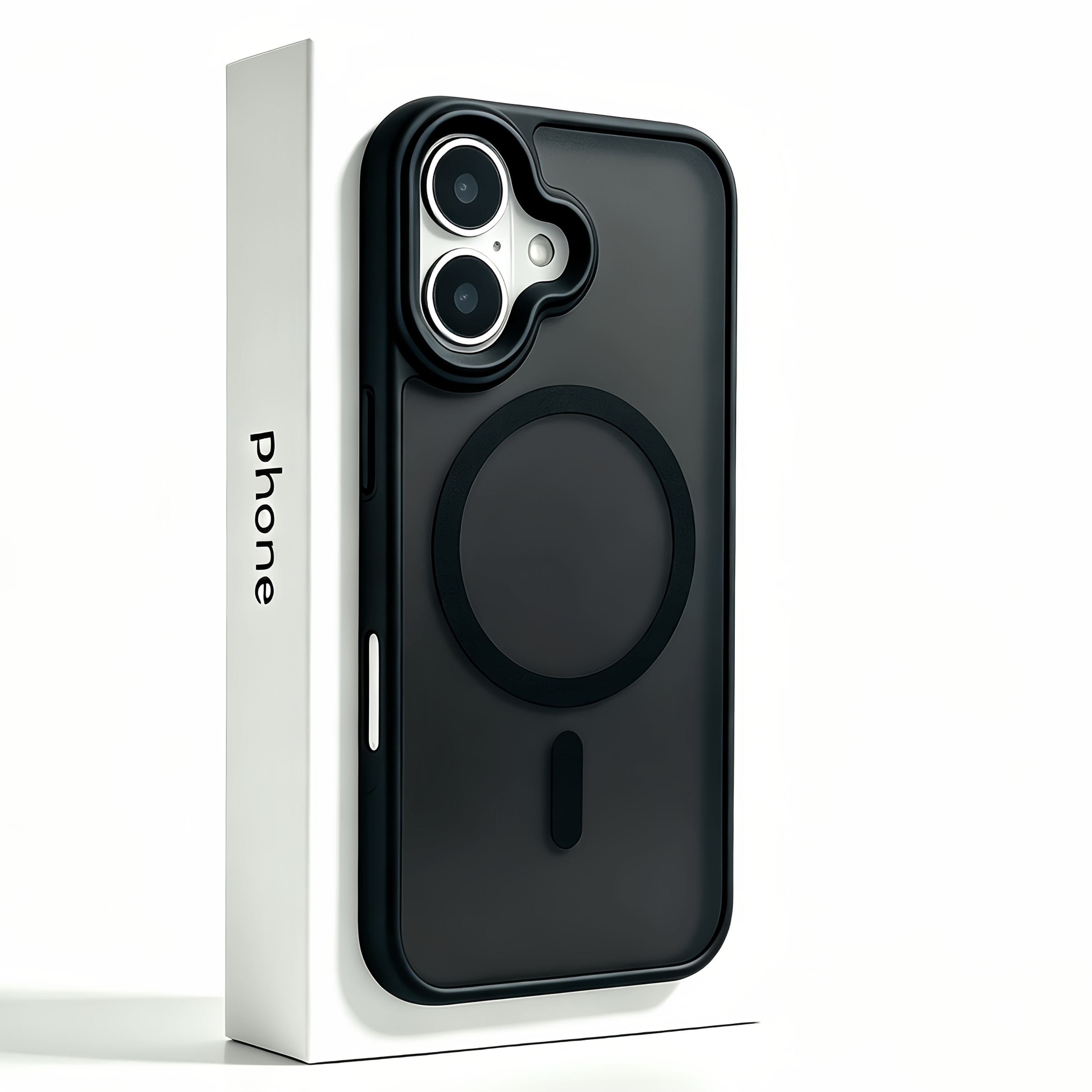 za telefon: Razkošna matirana prosojna zaščitna za iPhone 17/16/15/14/13/12/11 Pro , podpira brezžično polnjenje, odporna proti udarcem in