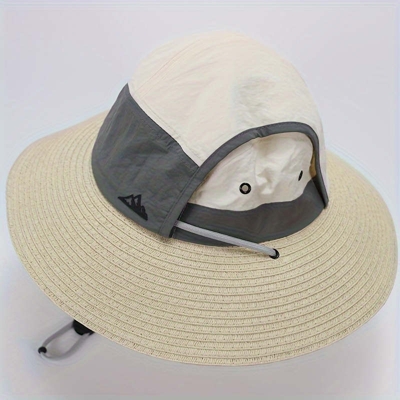 1pc Quick Drying Waterproof Fishing Hat With Wide Brim For Sun