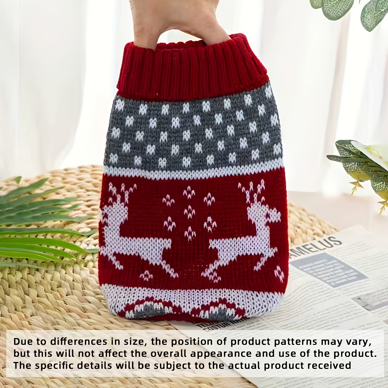 TEMU Suitable For Small Dogs, 1pc Of New Autumn/winter Pet Sweater, Christmas-themed Cat Sweater, Bichon/corgi Ted Sweater. Slightly Runs Small, We