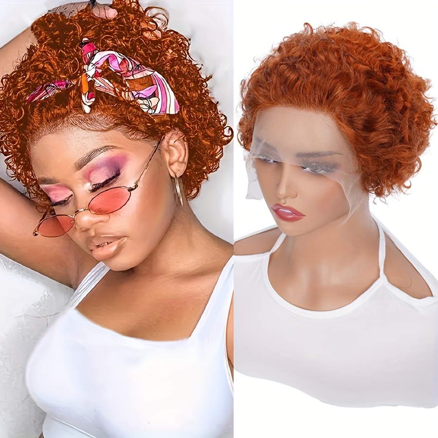 

6" Cut Wig - Curly , 13x1 Hd , -density 150% For Women, , To , , And To