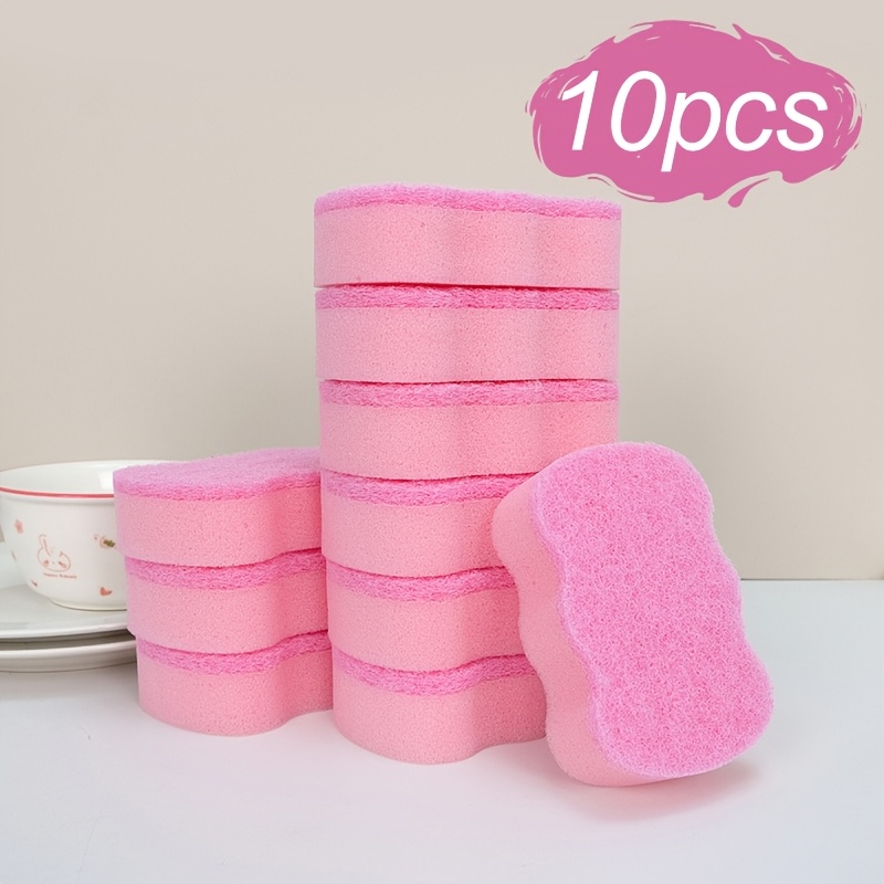 Image of 5/10/20pcs Multipurpose Kitchen Cleaning Sponges And Scourers - Durable, Washable Dishcloths, Suitable For Sinks, Stoves, Pots, Etc. - Multifunctional Cleaning Tools For Bedroom/kitchen/living Room