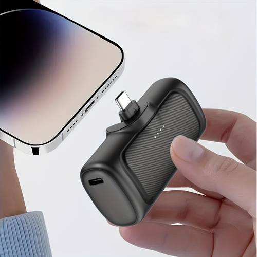 22 5w charging 5000mah mini portable power bank usb c power bank universal usb type c mode rechargeable battery suitable for iphone 16 15 series and devices