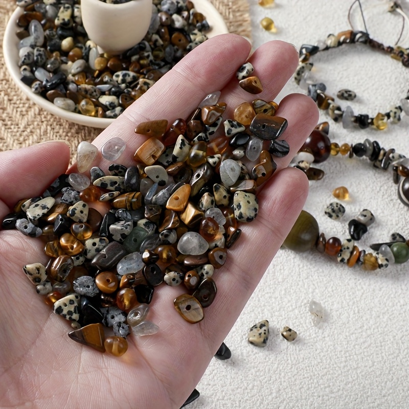 80 Vintage-Style Mixed Straight-Hole Beads for DIY Jewelry Making