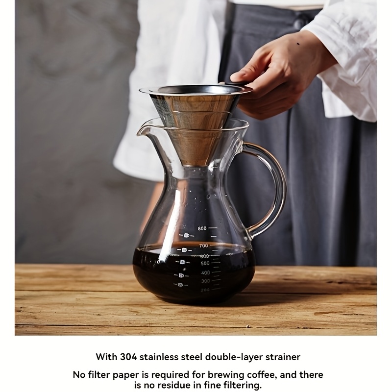 High Borosilicate Glass Coffee Sharing Pot for Cold Extraction