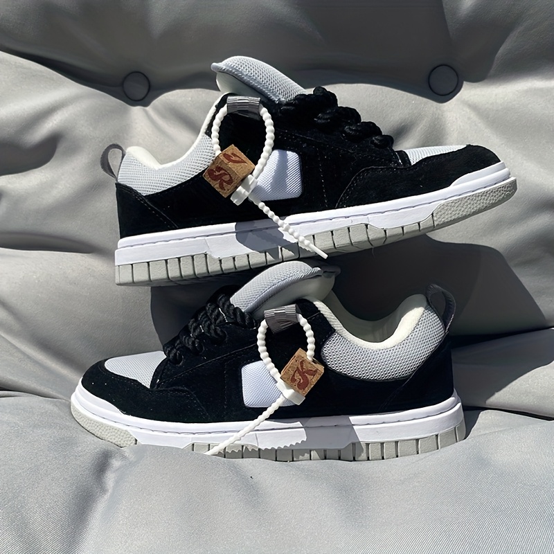 TEMU And Shoes With Thick Tongue, Trendy And Versatile For Couples. Comfortable, Wear-, Anti Slip, Casual Board Shoes For Men And Women
