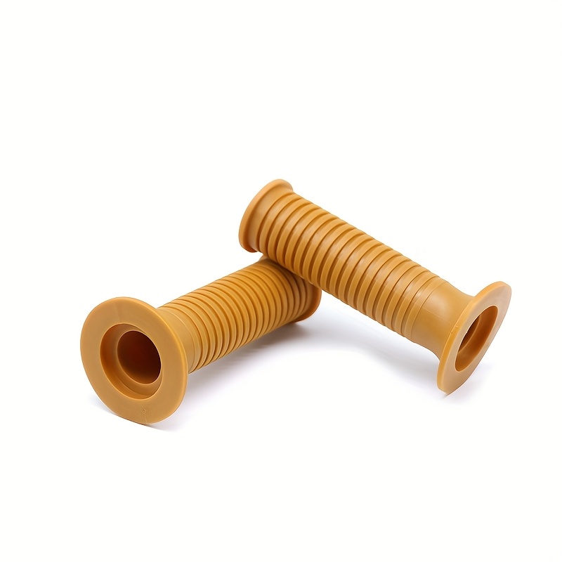 TEMU 2pcs Motorcycle 1'' 25mm Handlebar Grip Rubber Handgrips Dirt Bike Touring Cafe Racer Old School