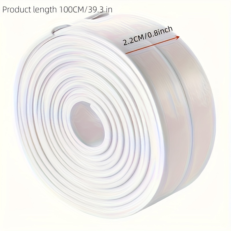 TEMU 1pc Tira De Calafateo Tira De Calafateo Para Bañera Cinta De Calafateo Autoadhesiva Cinta De Sellado De Calafateo Para Encimera De Cocina,