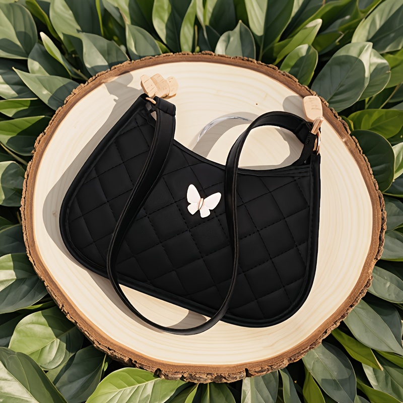 TEMU Fashionable And Versatile Solid Color Rhombus Women', Korean Style Casual Bag For Women, Can Hold A Phone , Fixed Shoulder Strap, Suitable For