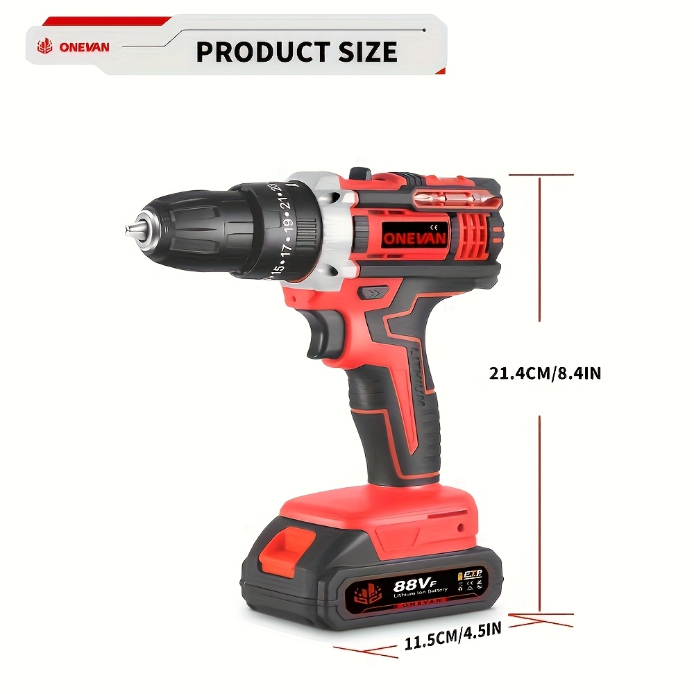 Elektrische Boormachine, 10mm Accuboormachine Draadloze Schroevendraaier Set
