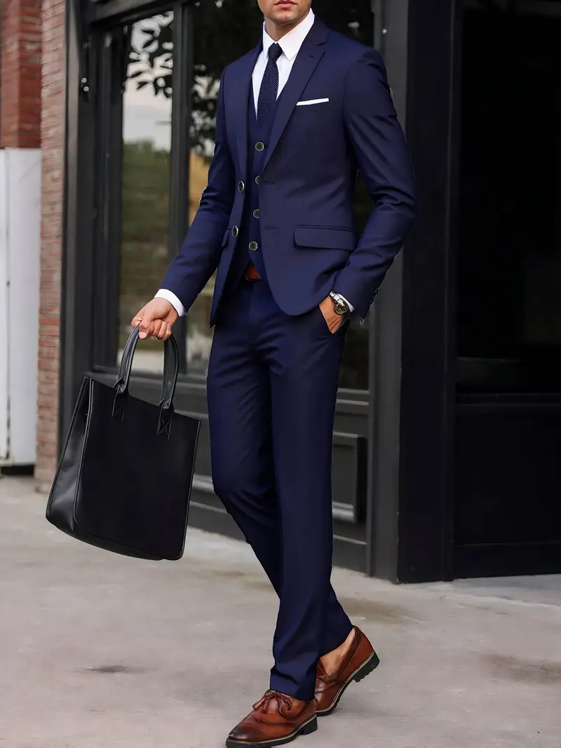 formal dress for plus size men Suit Plus Size Male Clothing Formal Wear Xxl Suits Plus Size XL Men's Suits Big Tall Tailored