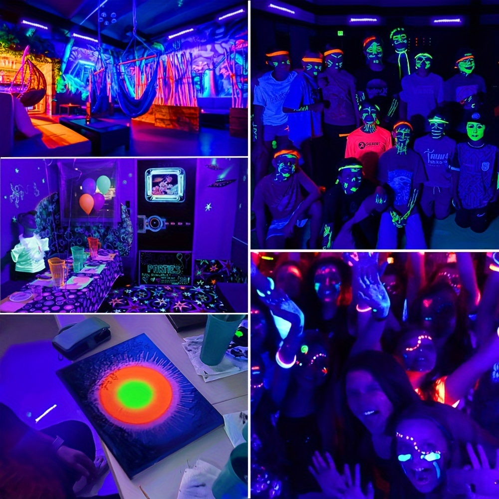 UV LED Schwarzlicht Röhre Für Partys, Kunst, Poster - Sofort An, Bruchsicher