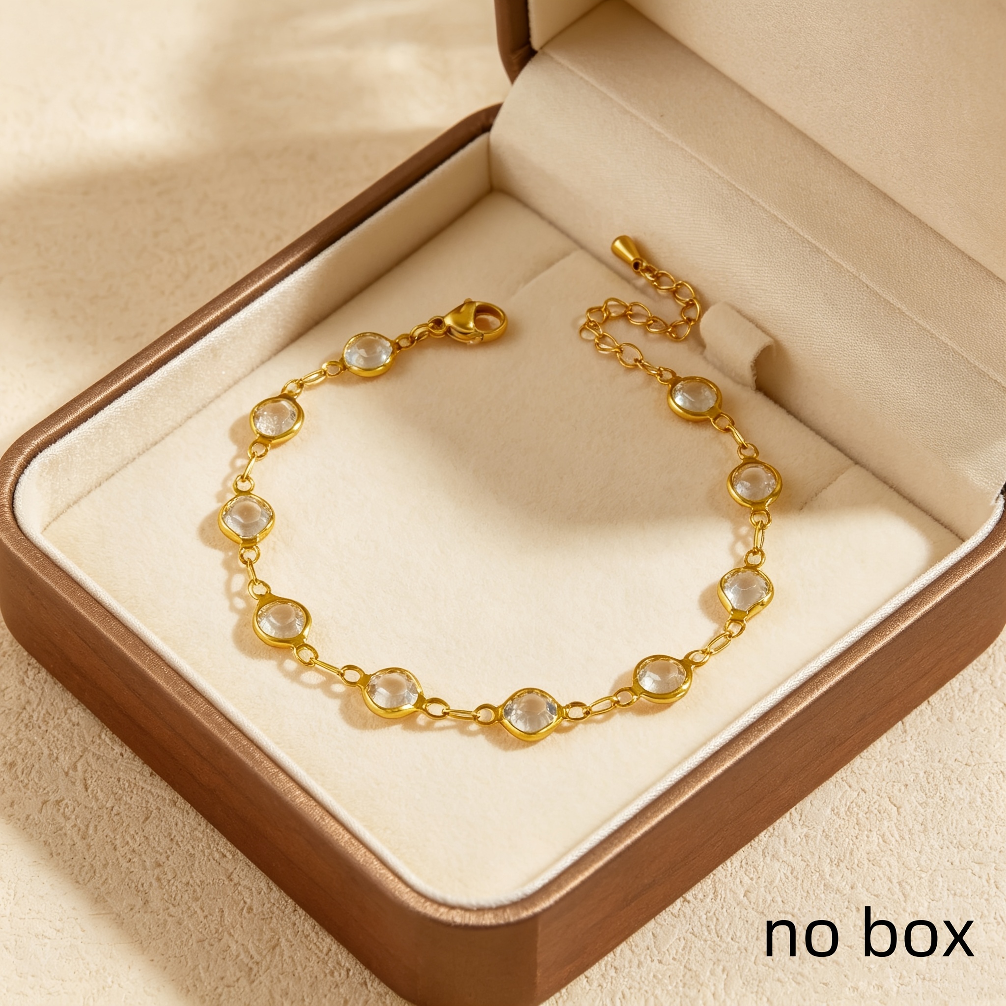 Women's Fashionable Transparent Round Bead Bracelet