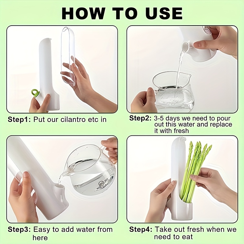 1pc of Herb Preservation Pod, a Container for Keeping Fresh Herbs Like Cilantro in The Fridge, Maintaining The Freshness of Herbs for 2-3 Weeks. Ideal for Home Kitchen Fridge Additions, Storage Boxes, And Organizers