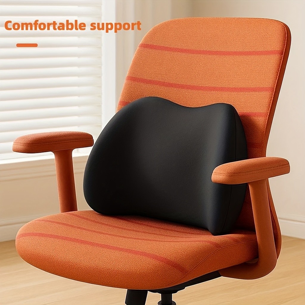 1pc universal memory foam waist cushion backrest waist support car seat bed sleep lying flat waist cushion posture correction lower back fatigue relief ventilation cover with invisible zipper suitable for sitting for a long time