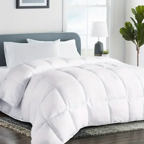 queen cooling comforter premium 2100 series down alternative comforter quilted duvet insert with corner tabs luxury comforter winter warm reversible white