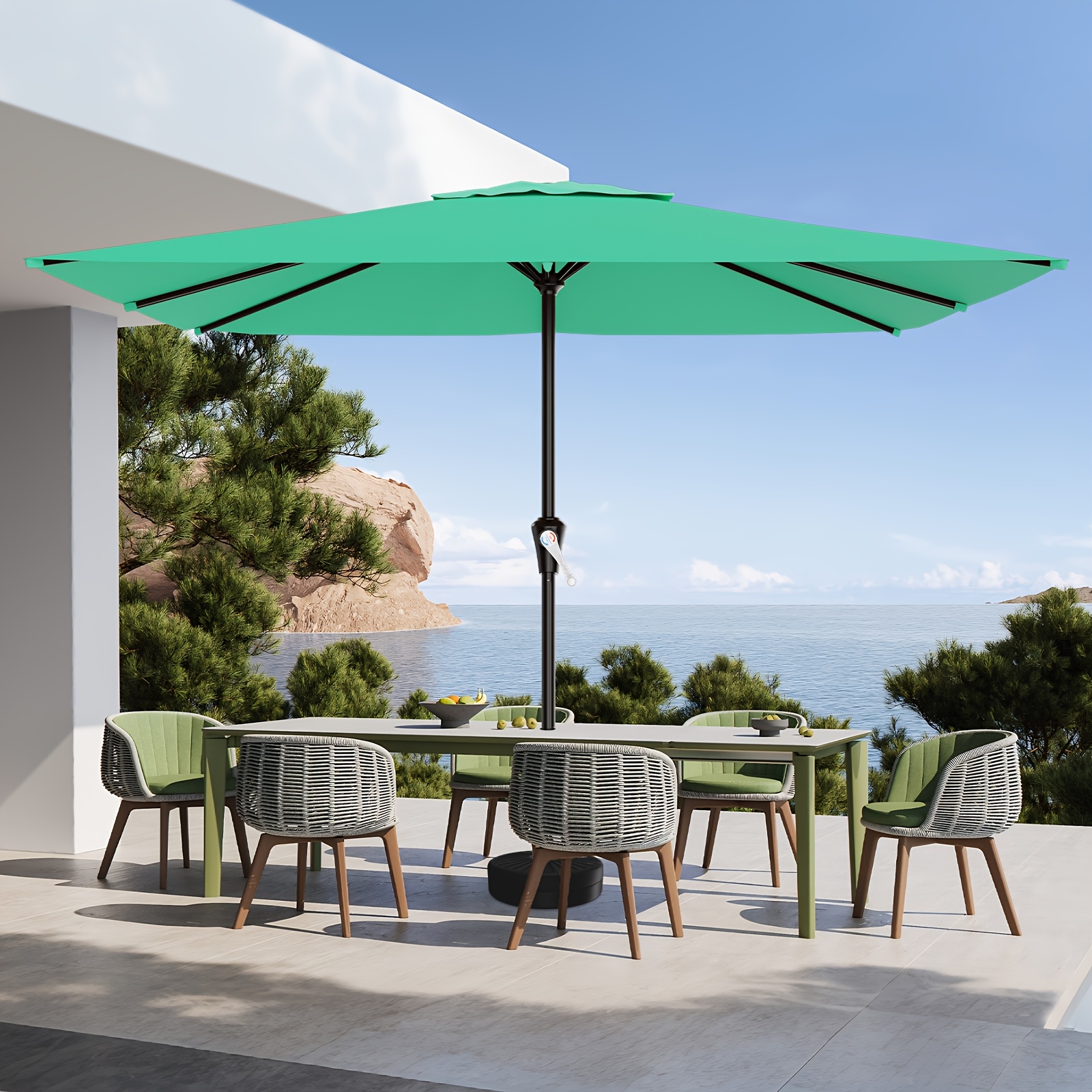 6.5 x10 rectangular patio umbrella 6 5x10 8x10ft rectangular patio umbrella heavy duty outdoor