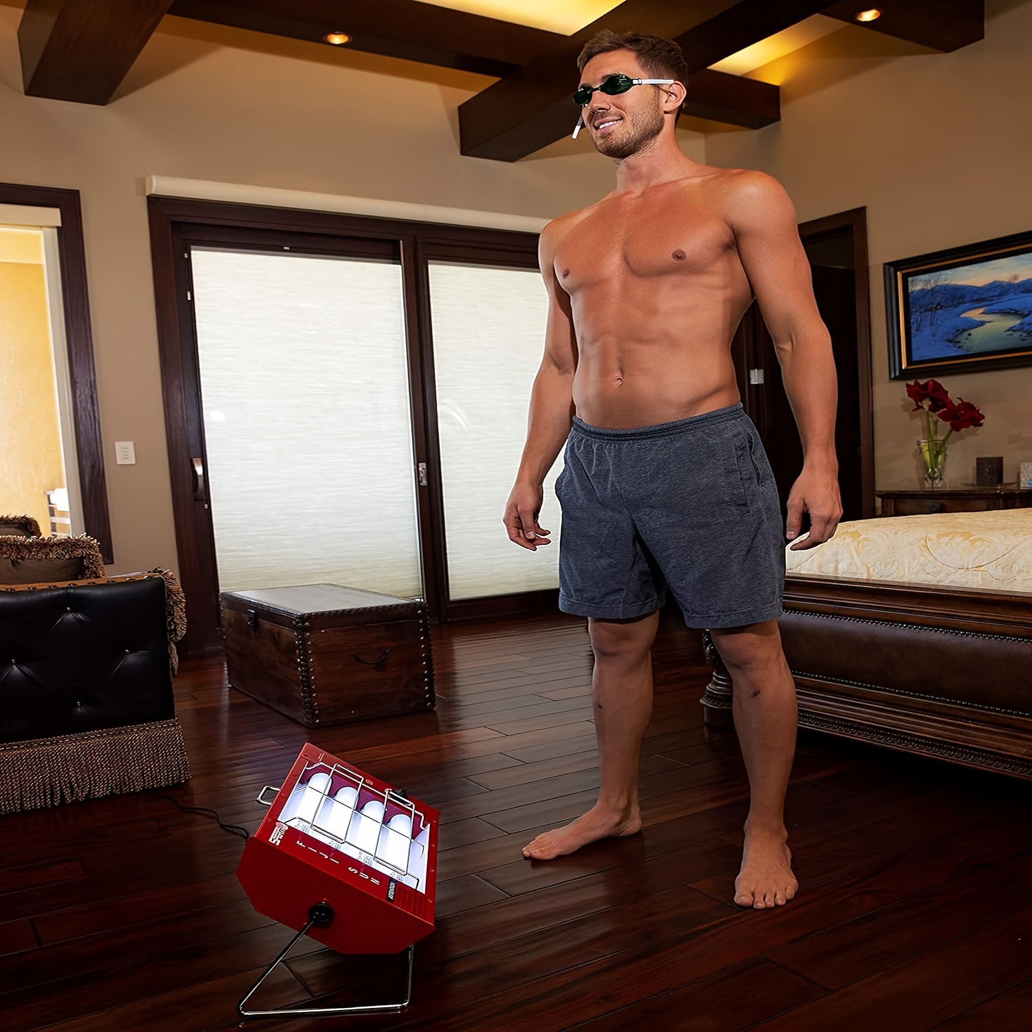 professional blue light   sunbathing lamp 160w adjustable sunbathing   320 360nm   with a full body sunbathing   is   for   2025 new sunbathing Product details 6