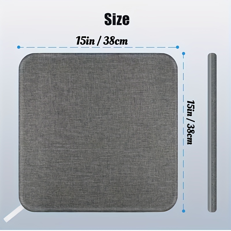 Image of 1 High-quality Heat , 2 Sizes , Suitable For Crafts - , Heat-resistant Transfer Pad, 12x12 & 15x15 Inches, Gray - Sewing And Weaving Supplies