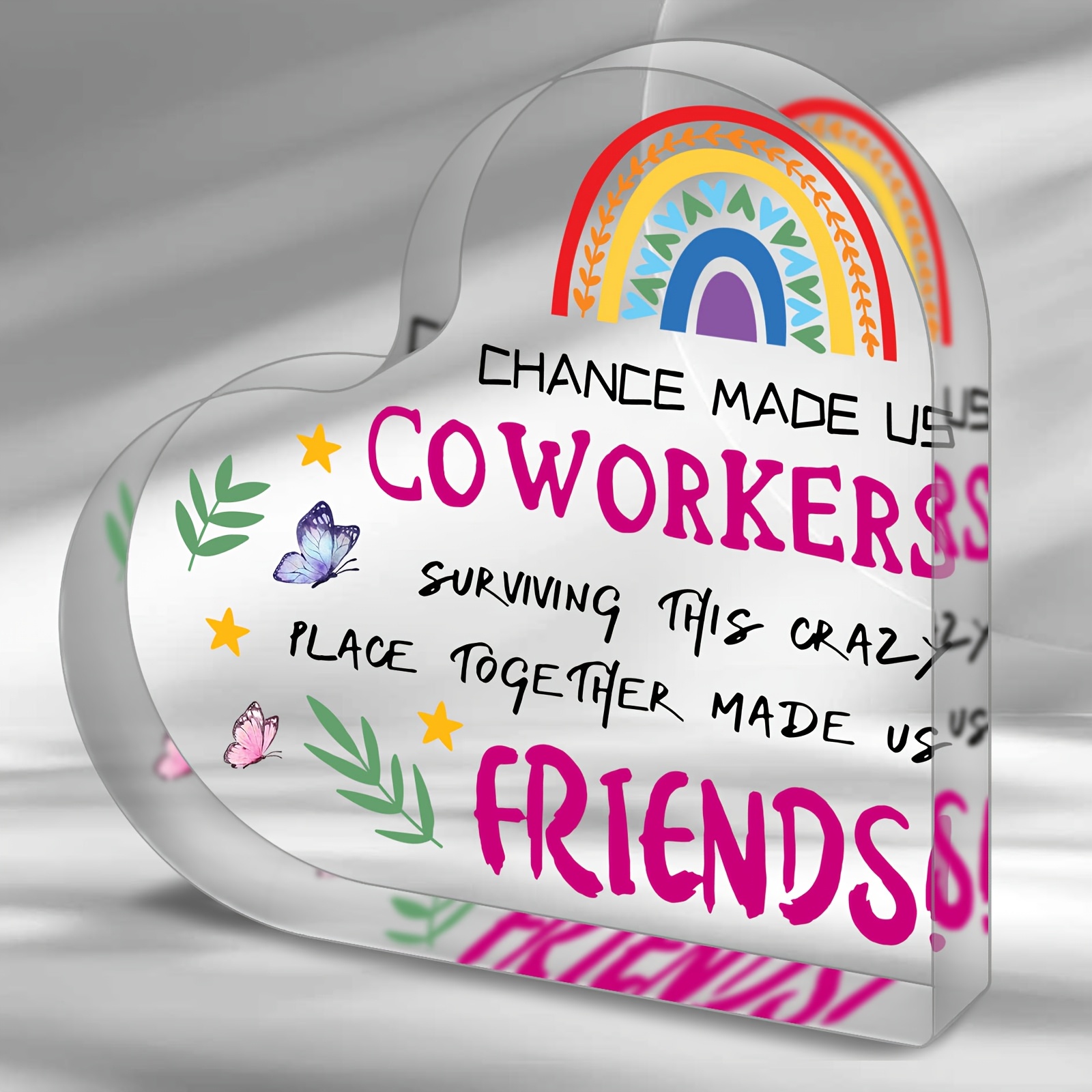 TEMU 1pc Puzzle Shape Acrylic Plaque Gifts For Colleagues, Funny Gift For , 's Resignation Gift, Souvenir For , Unique Gift, Halloween Thanksgiving