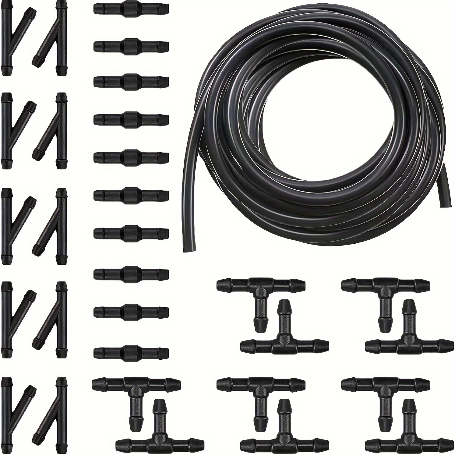 

30pcs Car Windshield Cleaning Kit 13.1ft Hose & - Nozzle , Synthetic