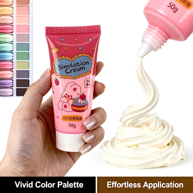 TEMU This Set Includes 8 Colors Of Simulated Cream, Perfect For Artworks And Painting Supplies. It Offers A Of Vibrant Colors That Are And Have A